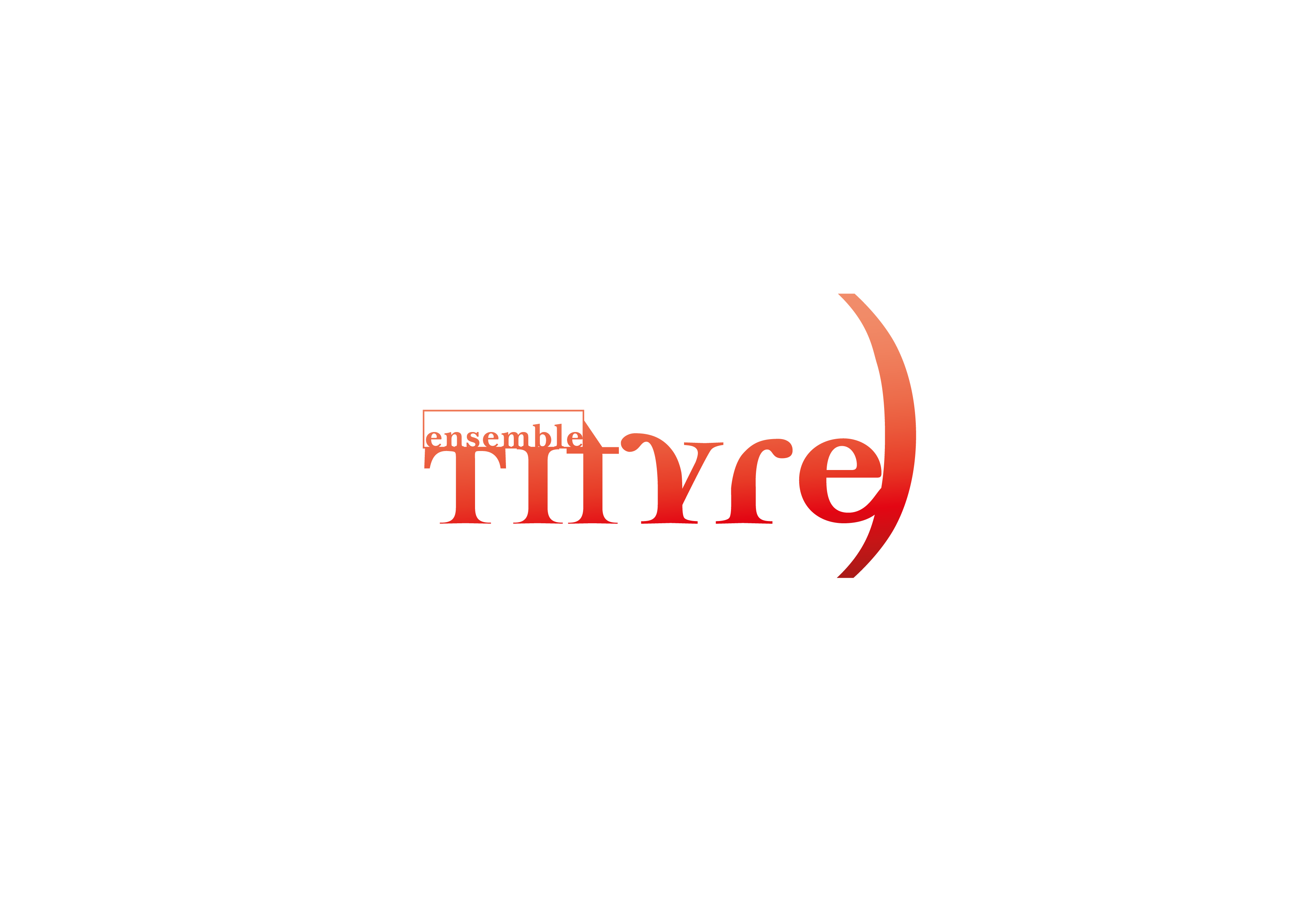 Logo ensemble Tityre Orange-Verlauf