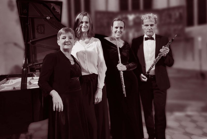 Bettina Pfeiffer (p), Heidrun Fiedler (Schauspielerin), Annette Hermeling (fl), Arne Gruetzmacher (ob)